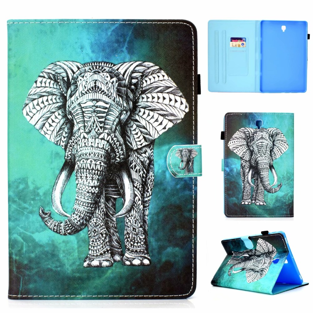 Case Samsung Galaxy Tab A 10.5 (2018) T590 T595 #เคสฝาพับหนัง PU พิมพ์ลายน่ารักๆ