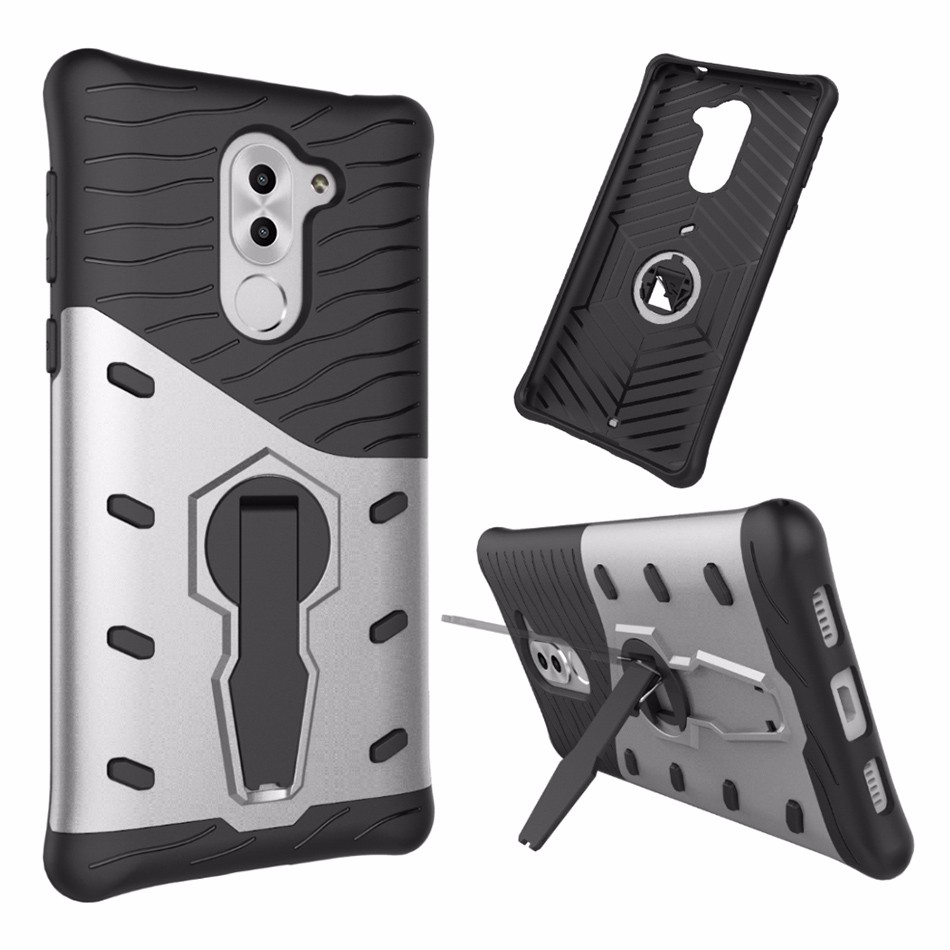 เคสฝาหลัง Armor Kickstand PC TPU Hybrid Case มีขาตั้ง #Case Huawei GR5 2017
