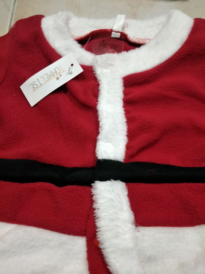 ชุดบอดี้สูท ซานตาครอส เด็กชาย มีหมวก