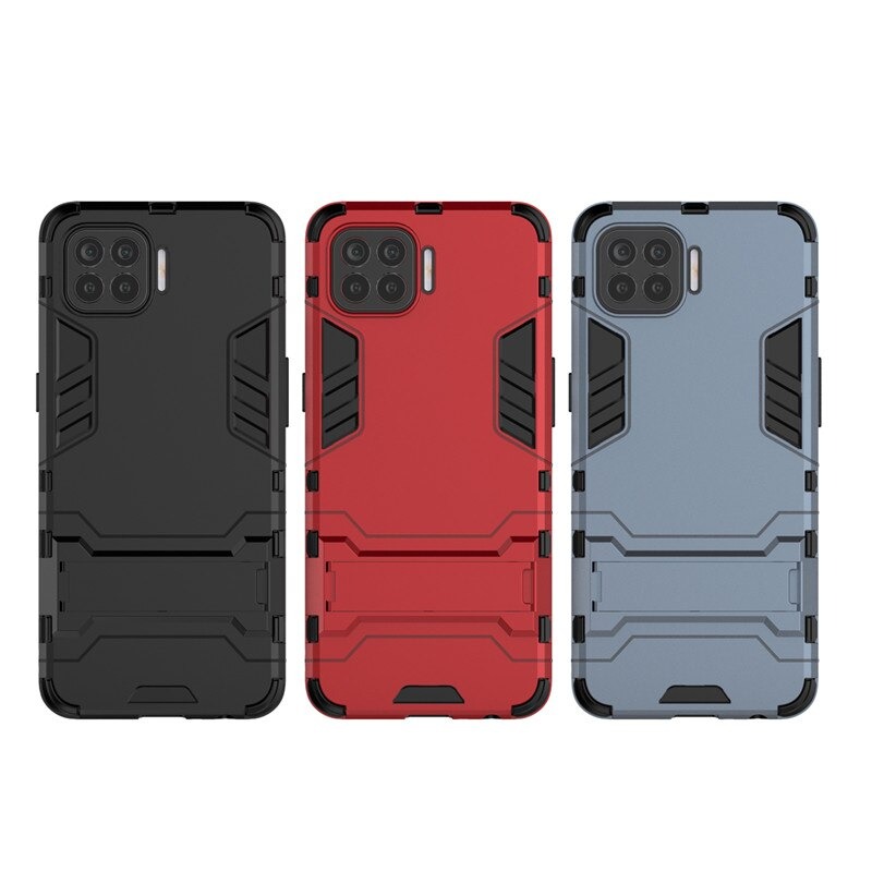 Case OPPO A93 #เคสฝาหลังกันลื่น Cool Tyre Pattern Kickstand (PC + TPU)