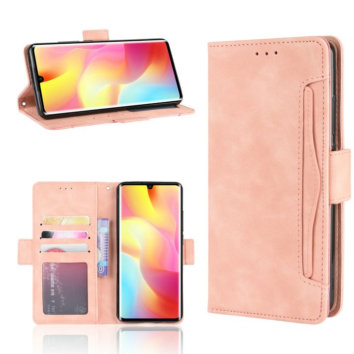 Case Xiaomi Mi Note 10 Lite #เคสฝาพับหนัง PU มีที่เสียบการ์ดหลายช่อง Multiple Card Slots PU Leather Cover