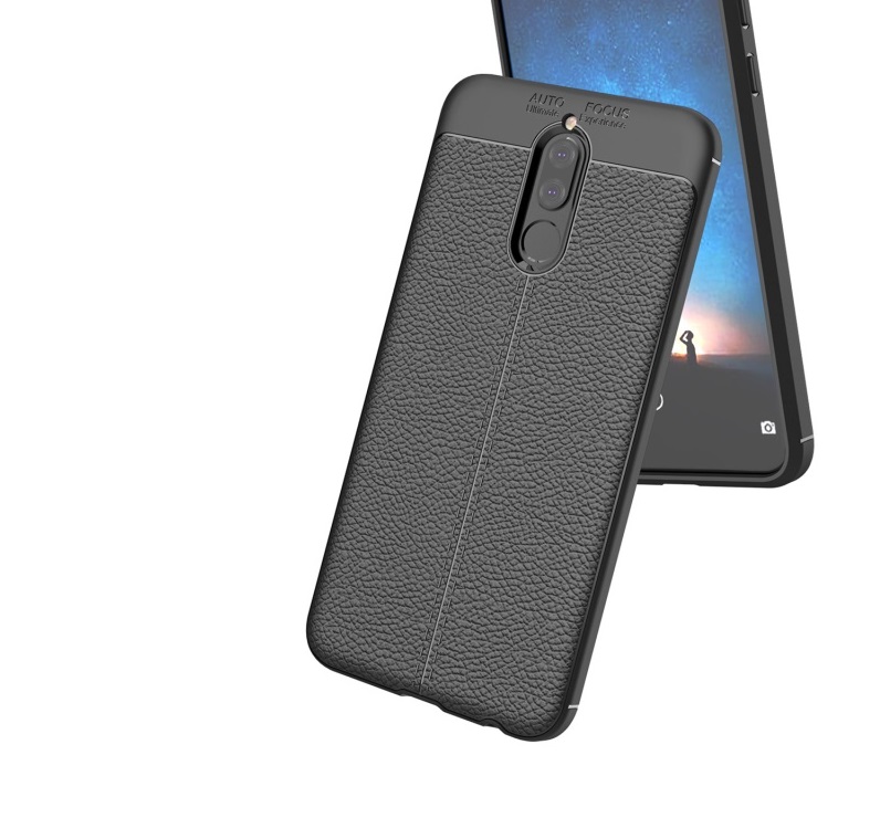 Case Huawei Nova 2i 5.9นิ้ว #เคสหนังPU ผิว Litchi Skin ป้องกันลายนิ้วมือ TPU Soft Case