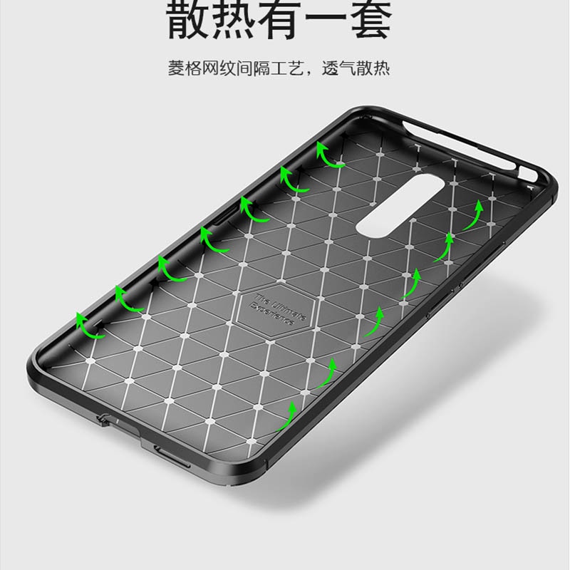 เคส Vivo V17 Pro #เคสฝาหลังนิ่ม Carbon Fiber Anti-drop TPU Protection