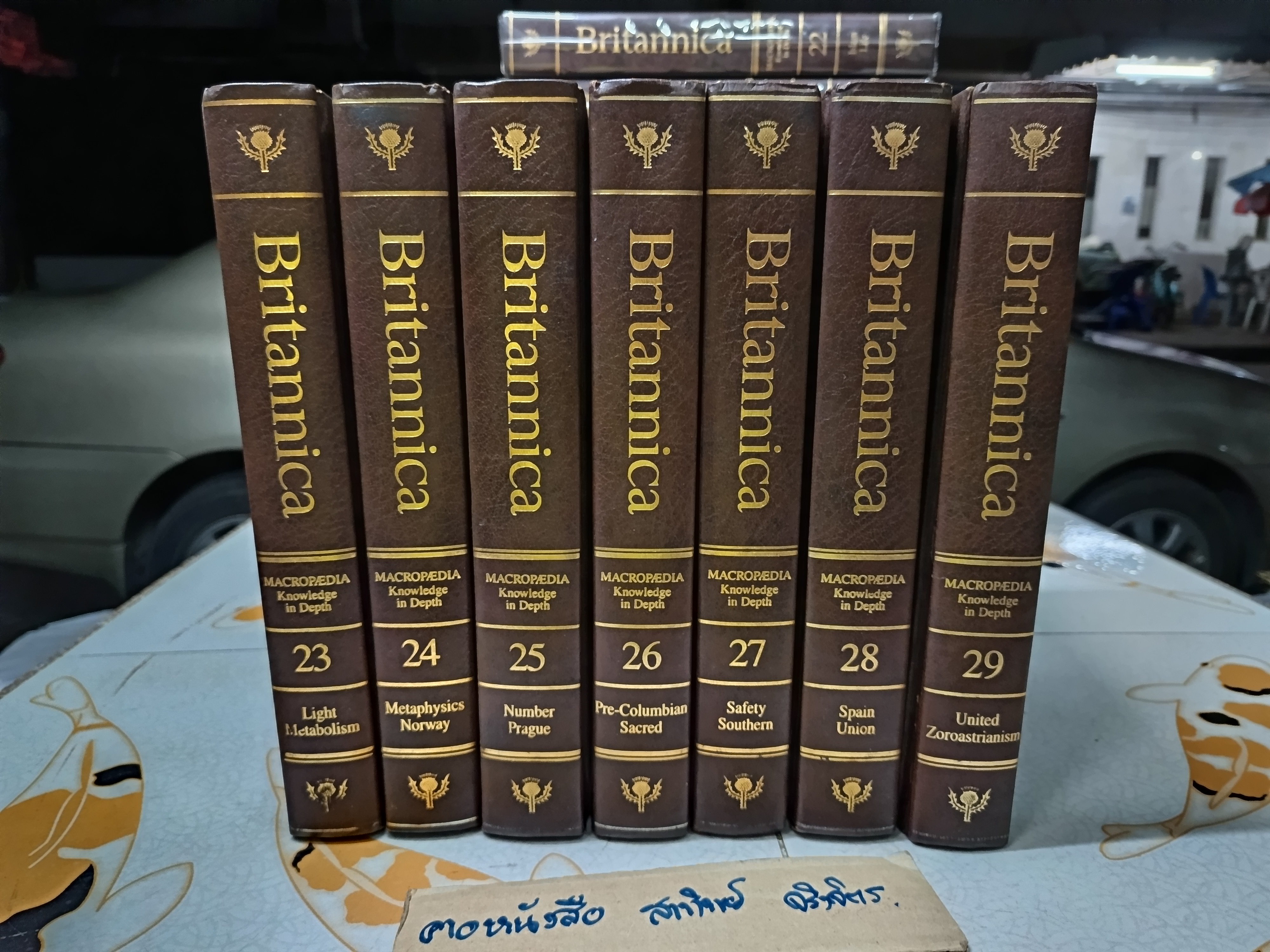 The New Encyclopedia Britannica Fifteenth Edition (1985) Volumes 1-29 + 2 “Index” Books (A-K, L-Z) ** มีตำหนิ