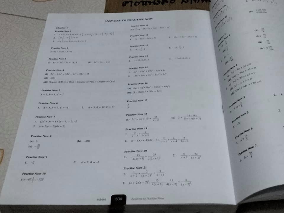 New Syllabus ADDITIONAL MATHEMATICS (NSAM) 9th Edition, Shinglee - มือสอง