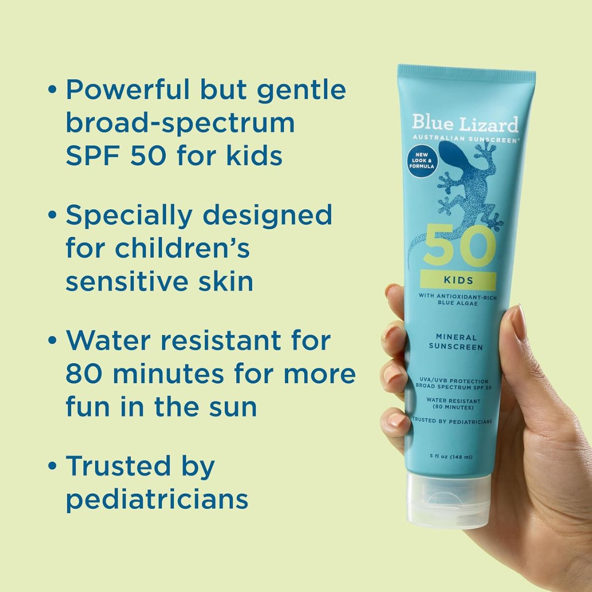 Blue Lizard® Australian Sunscreen SPF50 Mineral For Kids ครีมกันแดด สำหรับเด็กแบบโลชั่นและแบบแท่ง