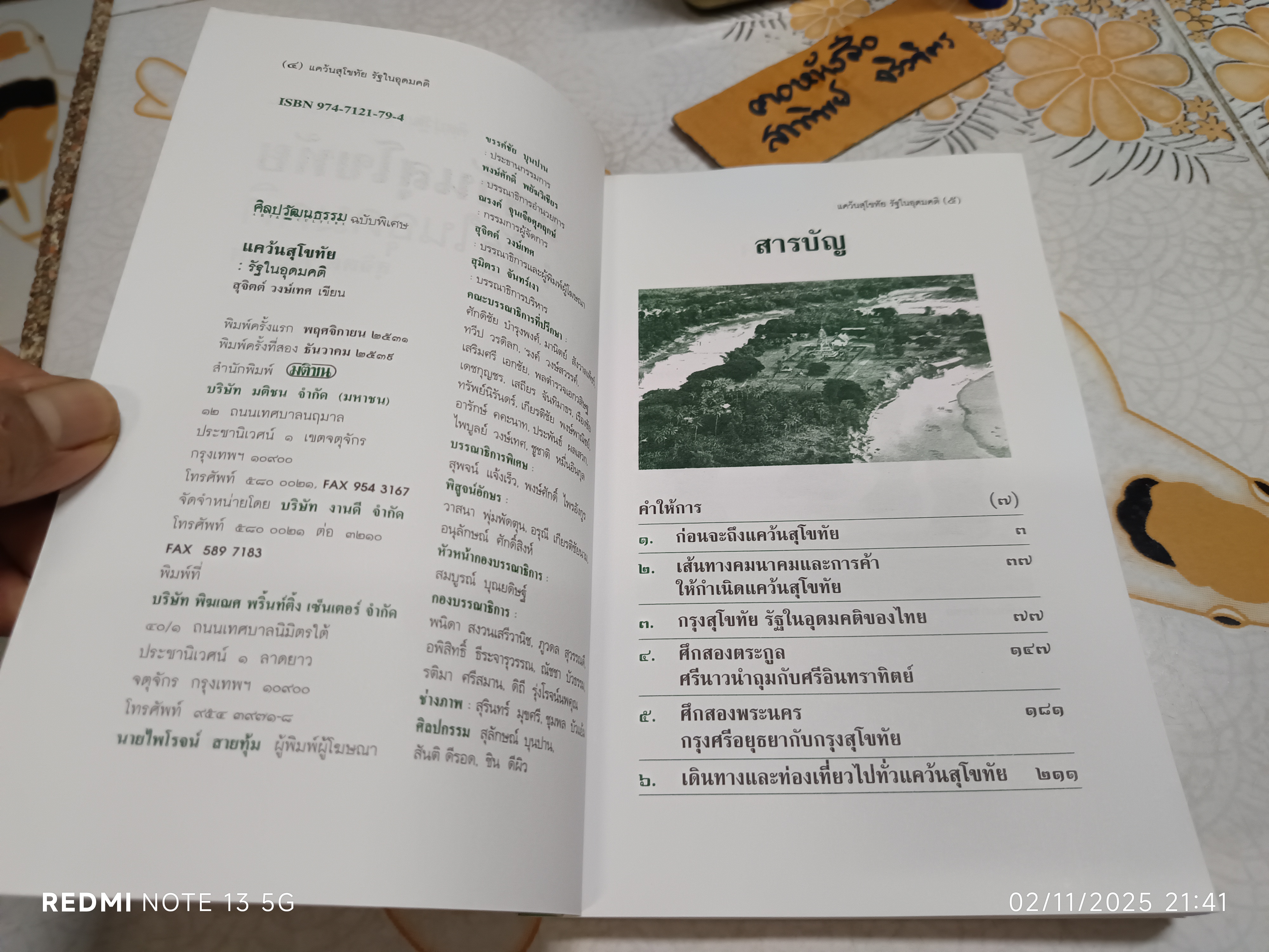 แคว้นสุโขทัย รัฐในอุดมคติ ศิลปวัฒนธรรม ฉบับพิเศษ ผลงานของ สุจิตต์ วงษ์เทศ พิมพ์ครั้งที่ 2/2539