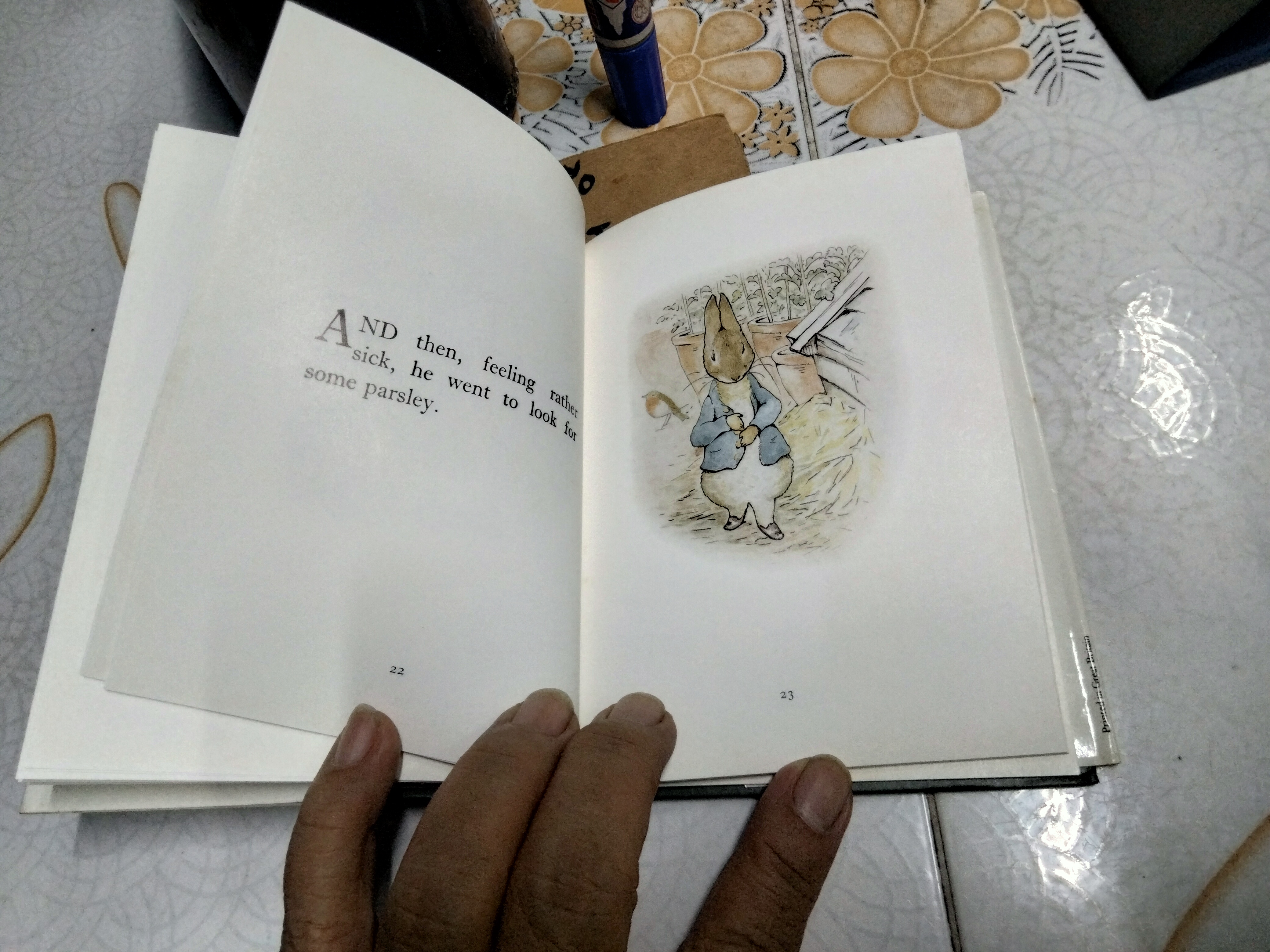 THE TALE OF PETER RABBIT BY BEATRIX POTTER (ฉบับภาษาอังกฤษ) F. WARNE & CO., พิมพ์ 1995 **สินค้าหมด**