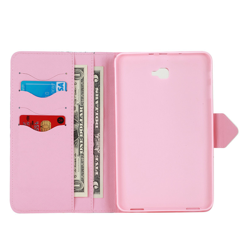 เคส Samsung Galaxy Tab A 10.1 2016 T580 T585 หนัง PU #เคสฝาพับลายน่ารักๆสดใส