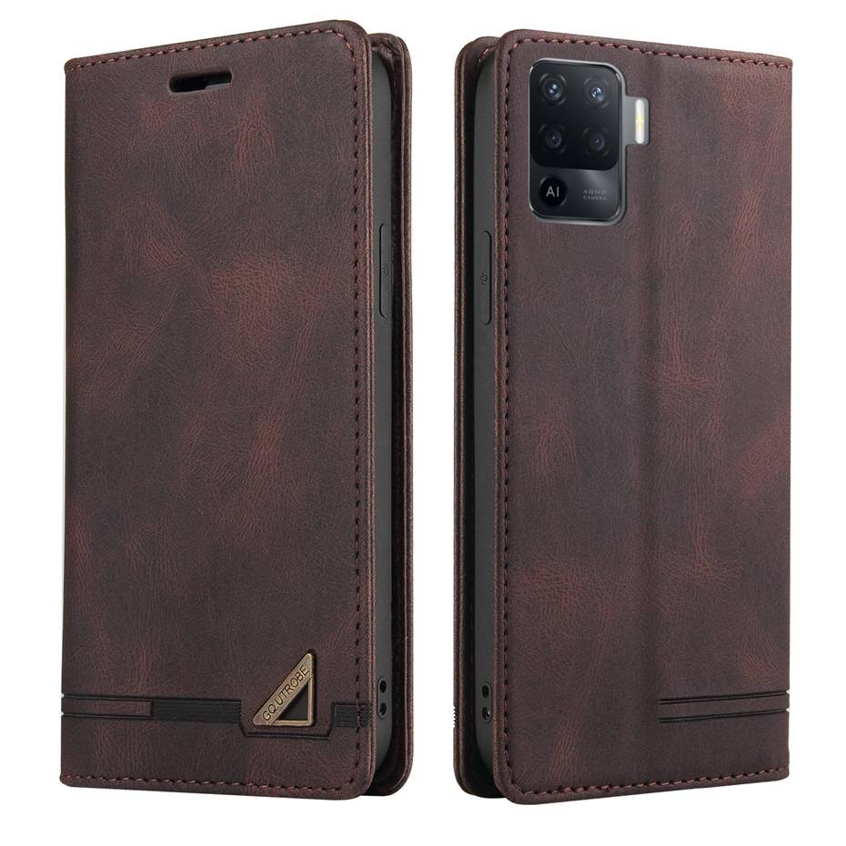 เคส Oppo A94 #เคสฝาพับหนัง PU สไตล์กระเป๋าสตางค์พร้อมช่องใส่การ์ด Luxury Flip Stand Card Phone Leather Wallet Cover Casing