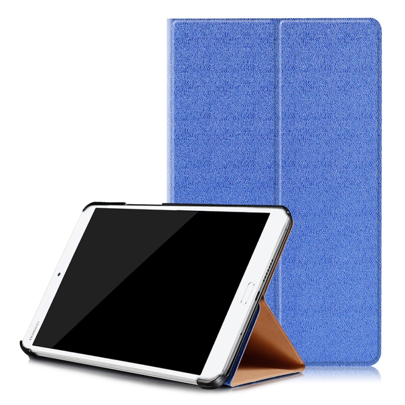 Case Huawei MediaPad M3 8.4 นิ้ว เคสหนังฝาพับผิวทราย