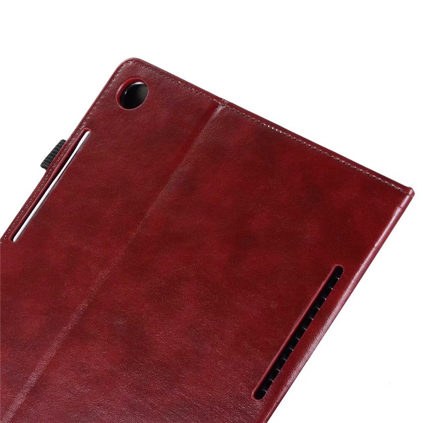 Case Huawei MediaPad M5 Pro 10.8 นิ้ว #เคสฝาพับหนัง PU มีที่สวมนิ้ว Wallet Stand Leather Cover Shell with Elastic Band