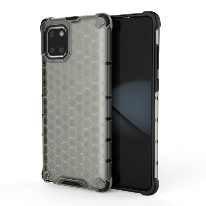 เคส Samsung Galaxy Note 10 Lite #เคสฝาหลังกันกระแทก Honeycomb Shock Absorber TPU + PC + Silicone Hybrid