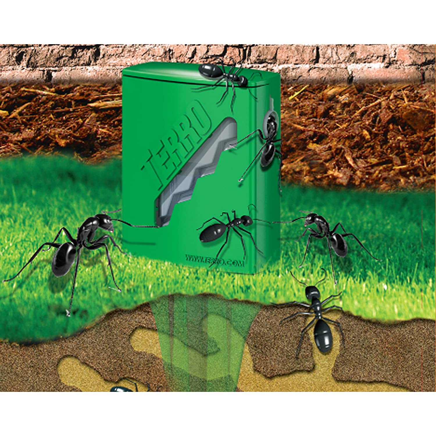 (Pre Order) TERRO® T1812 Outdoor Liquid Ant Bait Stakes 8 Bait Stakes ผลิตภัณฑ์กำจัดมด