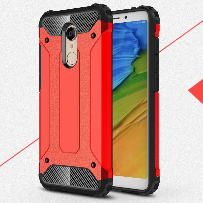Case Xiaomi Redmi 5 #เคสเกราะป้องกัน ไฮบริด พลาสติก+TPU สีสันสวยงามทันสมัย