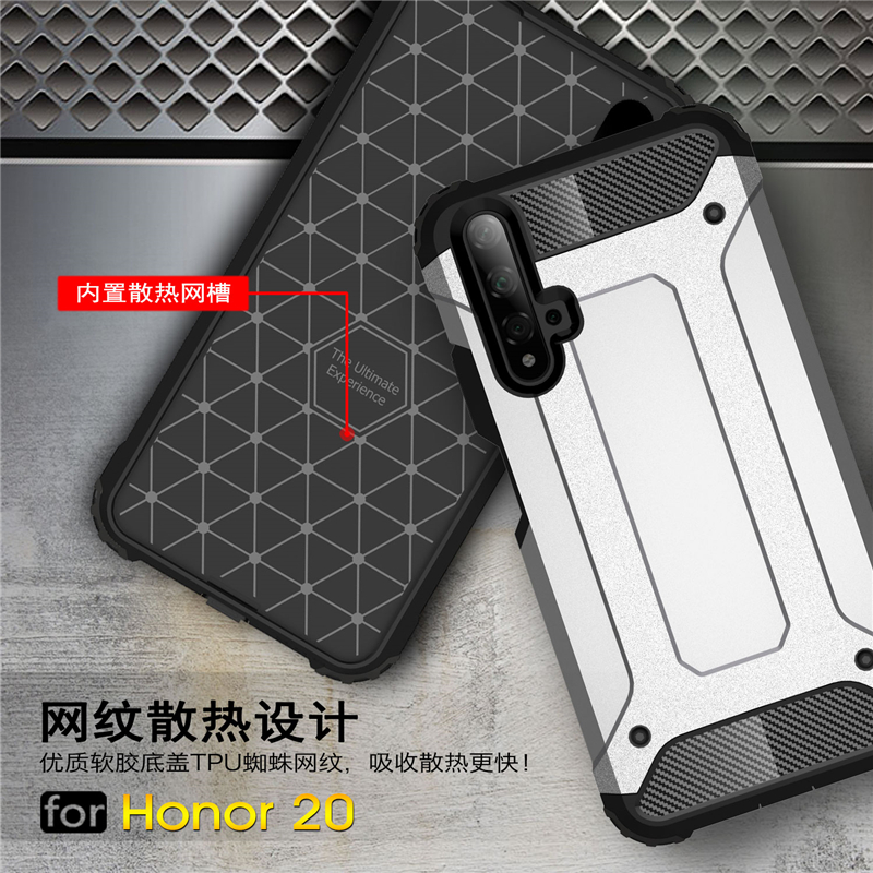 เคส Huawei Nova 5T #(พร้อมส่ง) เคสฝาหลังพลาสติกแข็งกันกระแทก ไฮบริด พลาสติก+TPU สวยงามทันสมัย สีดำ