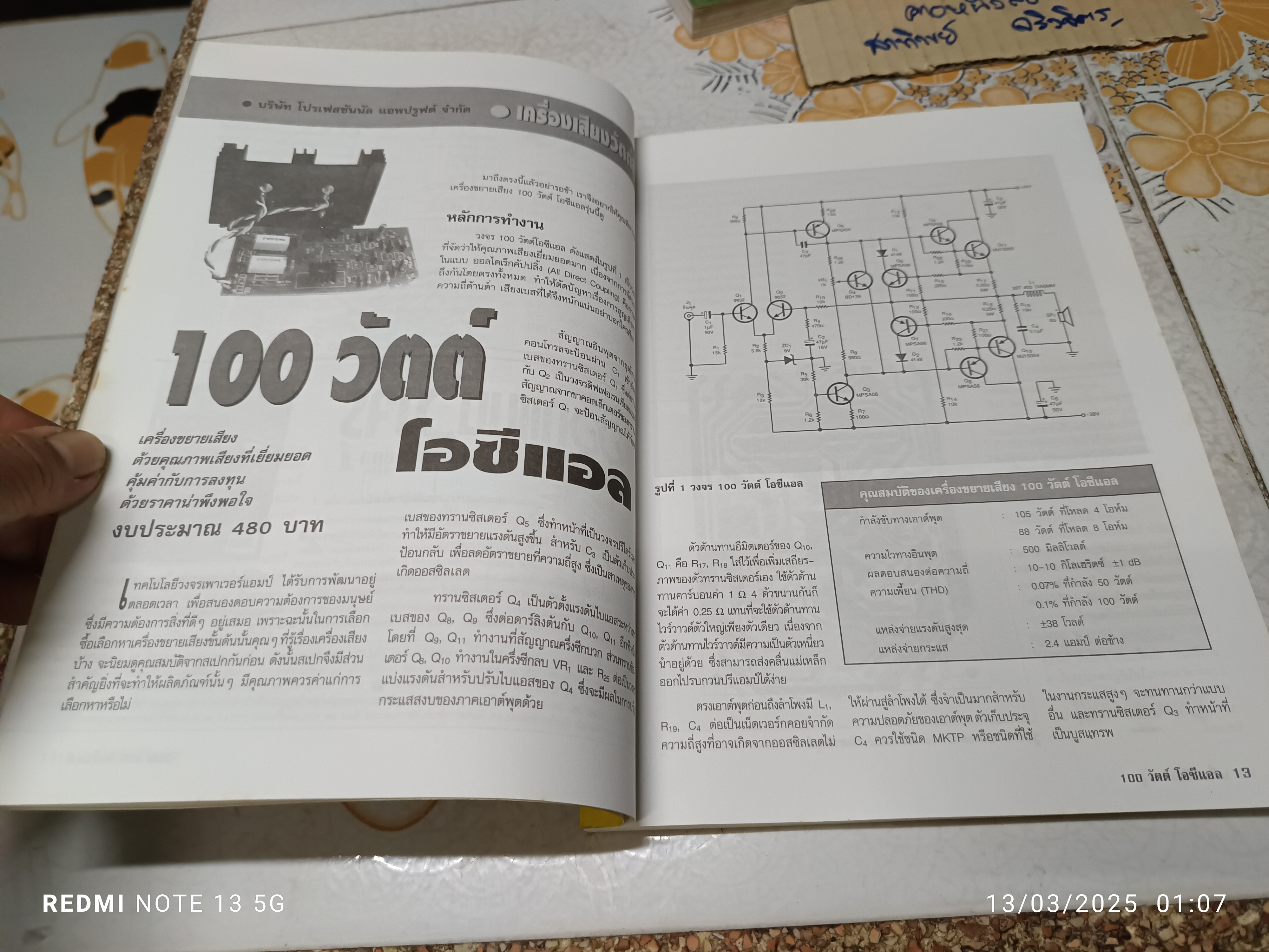 เครื่องเสียงวัตต์สูง ฉบับพิเศษรวมโครงงานเครื่องเสียงวัตต์สูงทั้งเล่ม **สินค้าหมด**