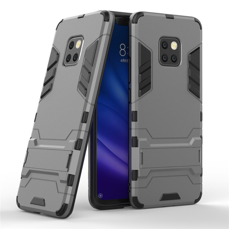 Case Huawei Mate 20 Pro #เคสฝาหลังพลาสติก ไฮบริด TPU + Kickstand (สินค้าพร้อมส่ง)