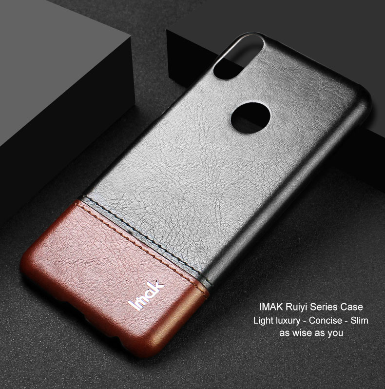 เคส Asus Zenfone Max Pro (M1) ZB601KL #เคสฝาหลังพลาสติกเคลือบหนัง PU IMAK Ruiyi Series