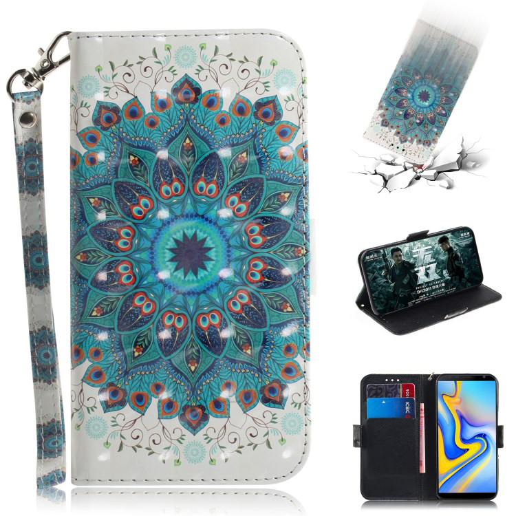 Case Samsung Galaxy A9 (2018) #เคสฝาพับแบบกระเป๋าสตางค์ Pattern Printing Wallet Stand