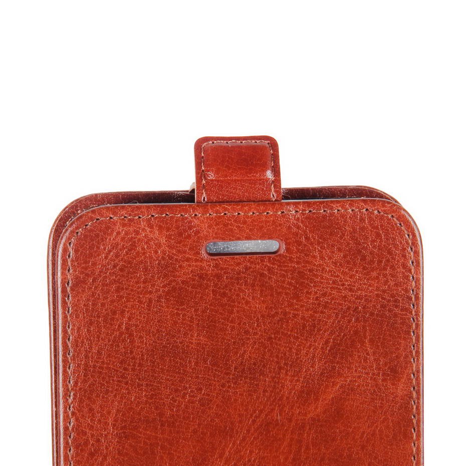 Case Y7 Pro (2019) #เคสฝาพับแนวตั้งหนัง PU ผิวหนังม้า Crazy Horse Skin Leather