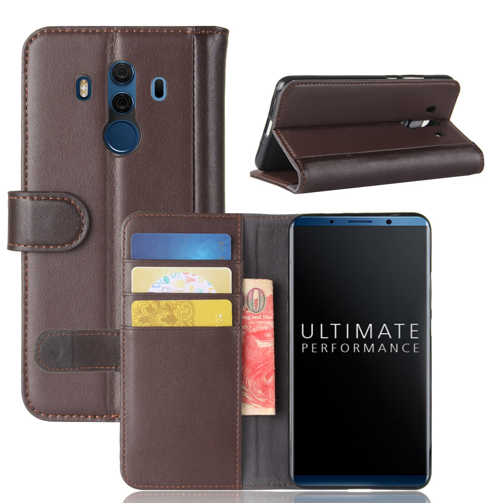 เคส Huawei Mate 10 Pro #เคสฝาพับสไตล์กระเป๋าสตางค์รูปแบบหนังแท้แยกมีช่องเสียบบัตรคุณภาพดีสวยหรู