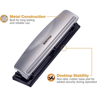 Bostitch® 3-hole Punch 12, 15 Sheet เครื่อง เจาะกระดาษได้ 3 รู หนา 12, 15 แผ่น ตุ๊ดตู่