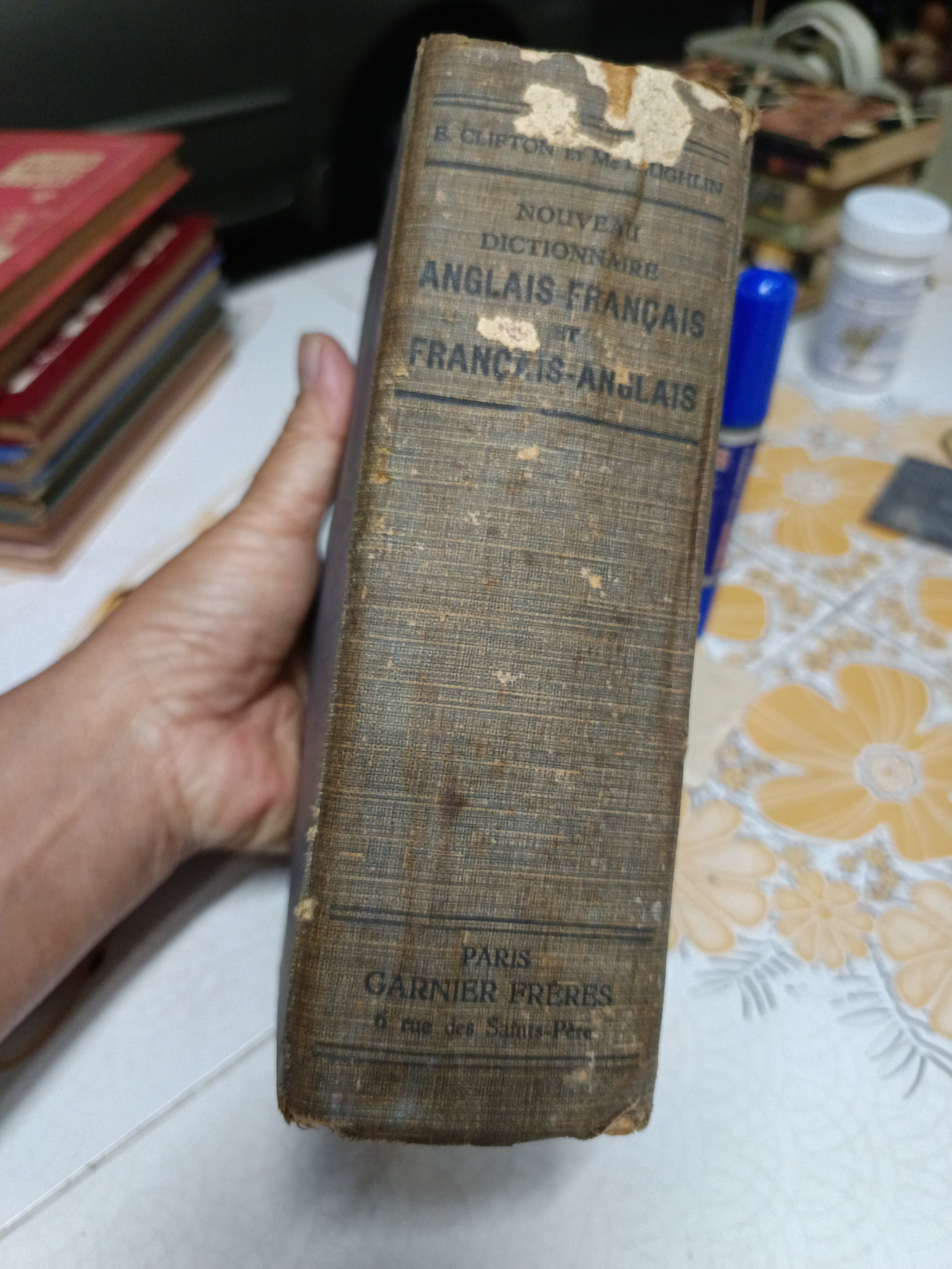 พจนานุกรมใหม่ ภาษาอังกฤษ - ฝรั่งเศส / ภาษาฝรั่งเศส - อังกฤษ E. Clifton , J. Mc Laughlin, 1904 **สินค้าหมด**