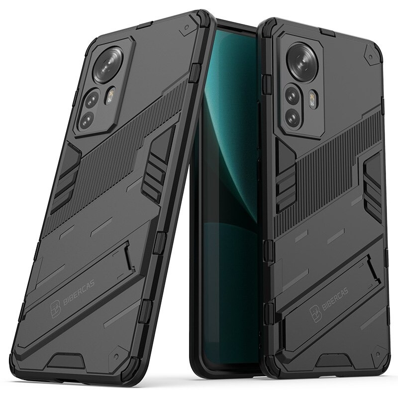 Case Xiaomi 12 Pro #เคสฝาหลังพลาสติก ไฮบริด TPU + Kickstand