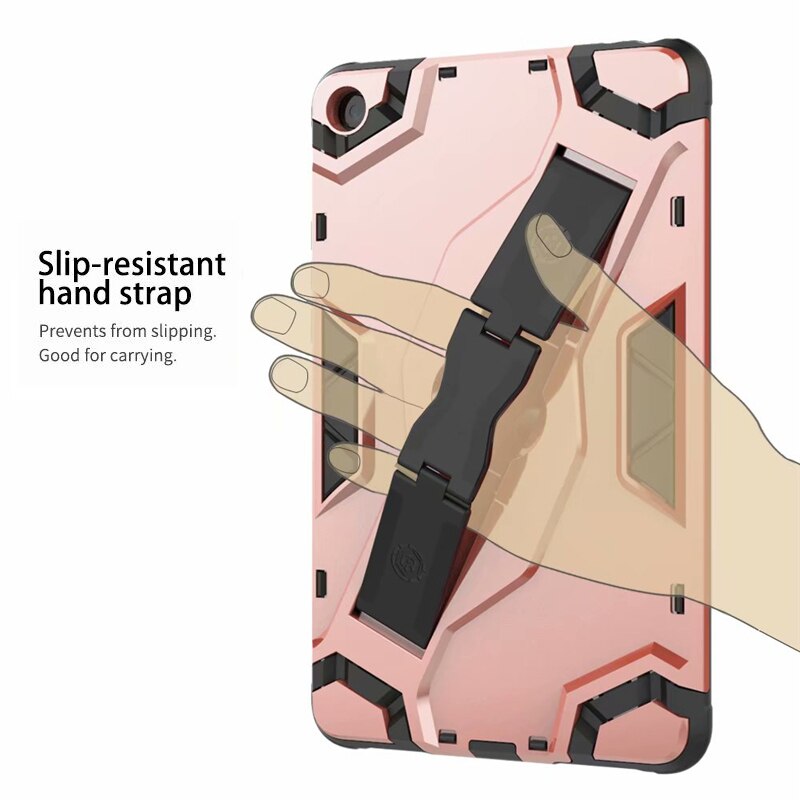 Case Xiaomi Mi Pad 4 ขนาด 8 นิ้ว #เคสฝาหลังแท็บเล็ตกันกระแทกมีที่สวมนิ้ว Shield Style Strap Kickstand