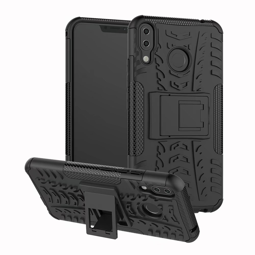 Case Asus Zenfone 5 ZE620KL / 5z ZS620KL #เคสฝาหลังกันลื่น Cool Tyre Pattern Kickstand (PC + TPU)