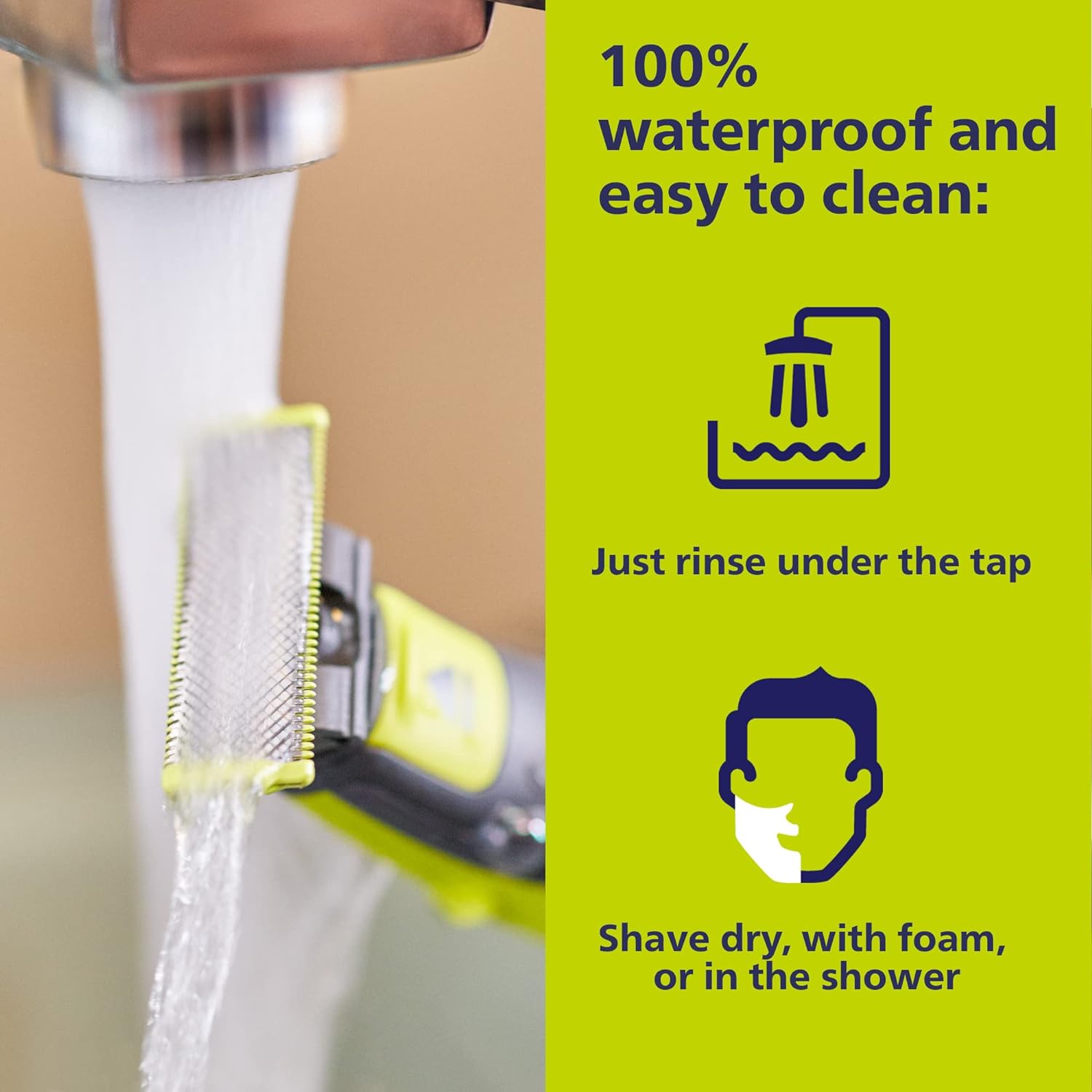 Philips® Norelco OneBlade Face + Body QP2630/70 Hybrid Electric Trimmer and Shaver ฟิลิปส์ ชุดมีดโกน ใบหน้า + ร่างกาย