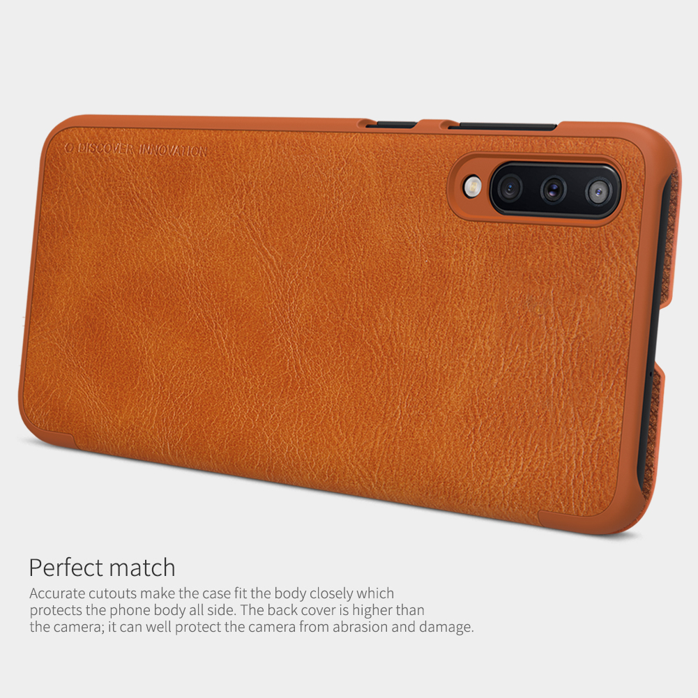 เคส Samsung Galaxy A50 / A50s / A30s #เคสแบบฝาพับ NILLKIN แท้รุ่น Qin Series Card Slot คุณภาพดี