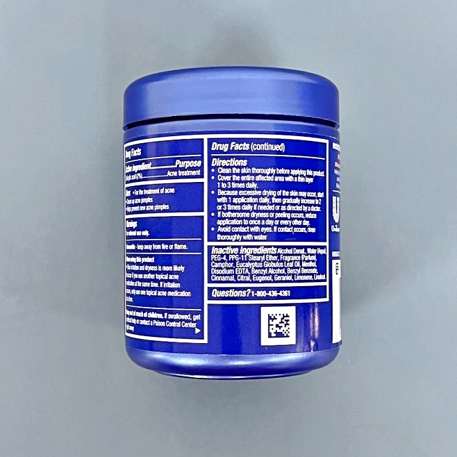 (Pre Order) Noxzema® Ultimate Clear Face Pads Anti-Blemish แผ่นเช็ดหน้าป้องกันสิว รักษาสิว รอยสิว เคลียร์รูขุมขน ทำจากแอลกอฮอล์มากกว่า 60%