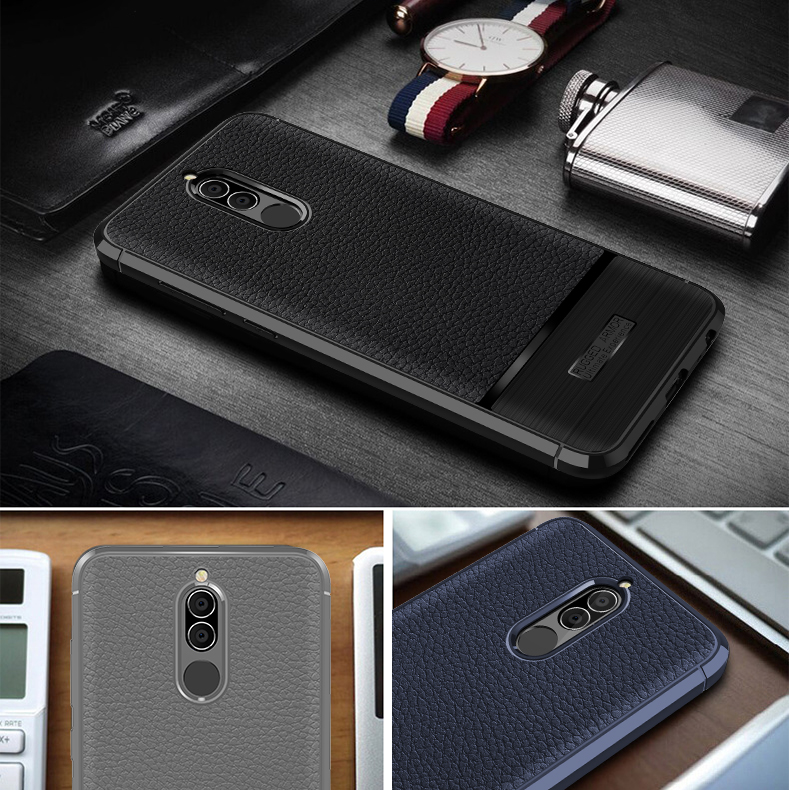 เคส Huawei Nova 2i #เคสฝาหลัง TPU ผิวลิ้นจี่กันลื่นเคสคุณภาพดีราคาถูก พร้อมส่ง