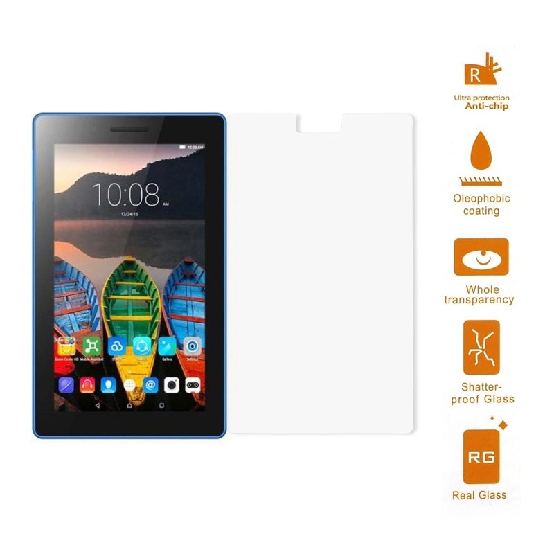 ฟิล์มกระจก Lenovo Tab 3 7.0 นิ้ว 730 หนา 0.3 mm.ช่วยป้องกันรอยนิ้วมือและรอยขีดข่วน