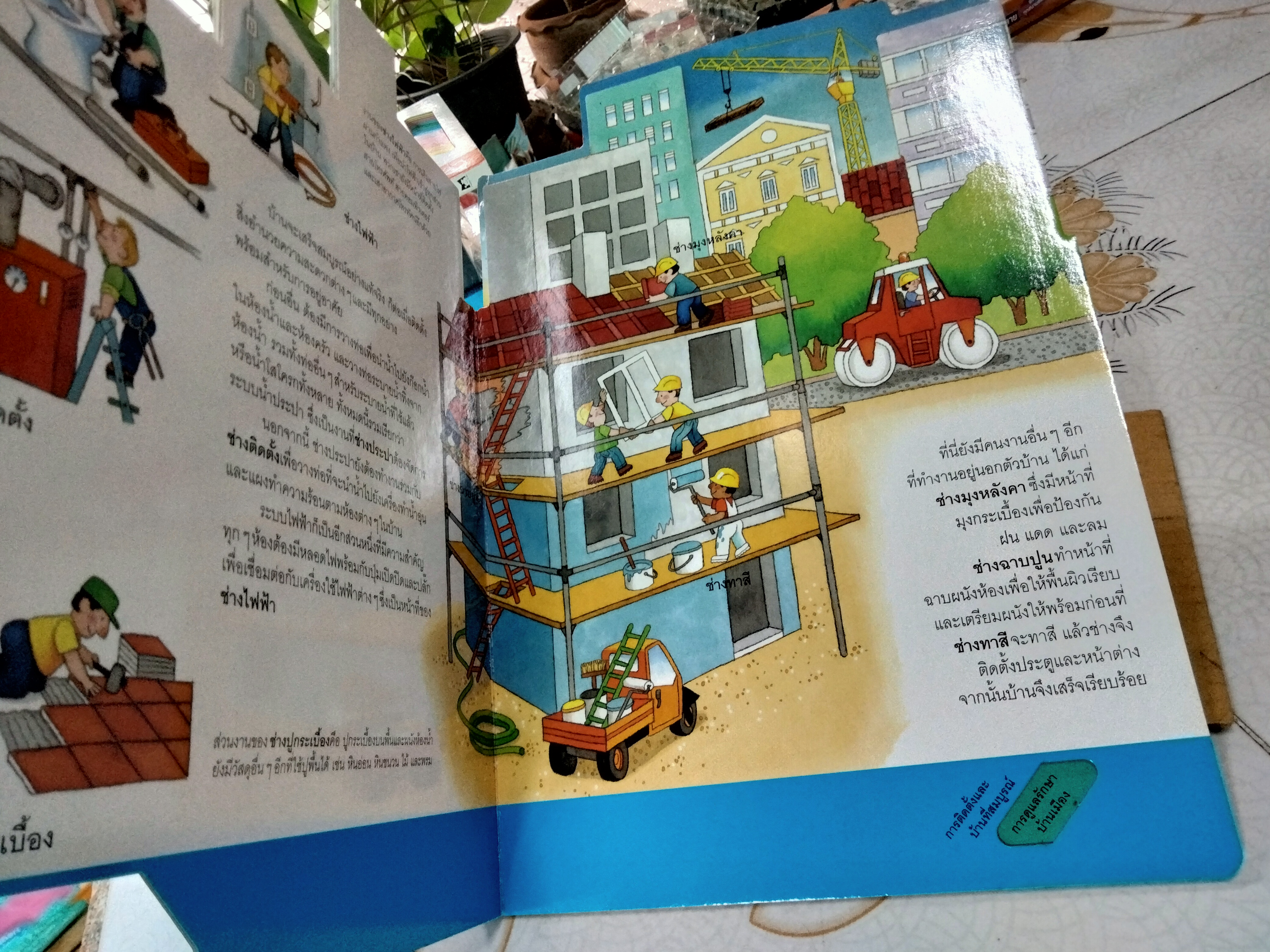 ในเขตก่อสร้าง - หนังสือชุดเรียนรู้โลกรอบตัว ชุดที่ 2 - สนพ. Happy Kids **สินค้าหมด**