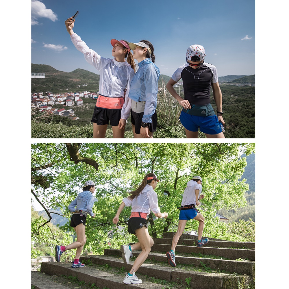 กระเป๋าคาดเอว แบบบาง ใส่ขวดน้ำได้ AONIJIE รุ่น W8101 แถมฟรีขวดน้ำพับได้ 250ml 1 ขวด(A18)