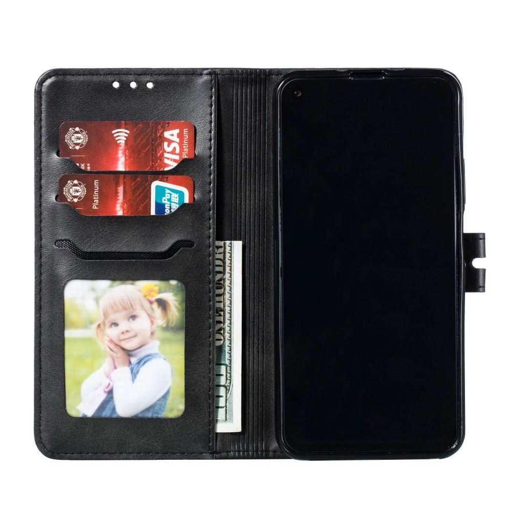 เคส Samsung Galaxy Note 20 / Note 20 5G #เคสฝาพับหนัง PU ลายแมว Imprinted Cat Pattern Leather Wallet
