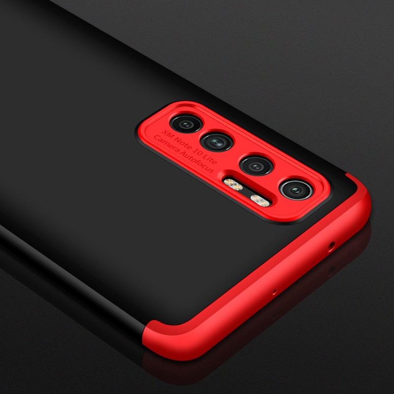 เคส Xiaomi Mi Note 10 Lite #เคสฝาหลังพลาสติกแข็ง Detachable All-wrapped Matte แยกชิ้นได้