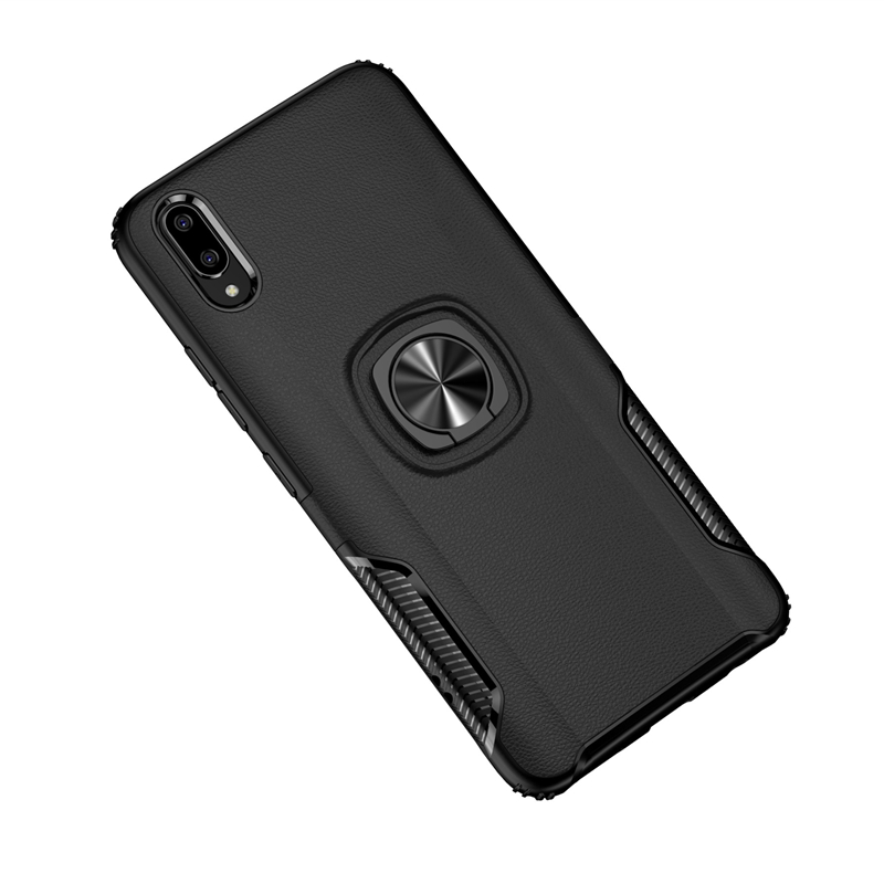 Case vivo V11 / V11 Pro #เคสฝาหลังหนังPU ANGIBABE TPU + PC Hybrid มีแหวนสวมนิ้วติดแม่เหล็ก