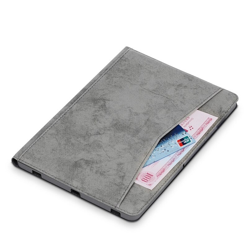 Case SamsungGalaxy Tab S7 FE 12.4"(T730,T736) #เคสฝาพับหนัง PU ลายผิวผ้ามีช่องใส่ปากกา with Pencil Holder Stand Business Card Slot Cover สำเนา