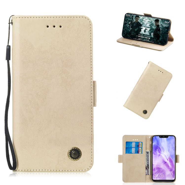 เคส Huawei Y7 Pro (2019) #เคสฝาพับแบบกระเป๋าสตางค์ Retro Style PU Leather Wallet