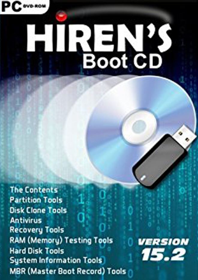 Hirens.BootCD.15.2 พร้อมตัวทำติดตั้งในUSB[Full] ( 1 DVD )