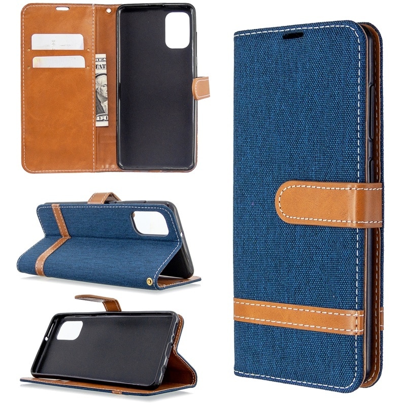 เคส Xiaomi Mi 10T Pro#ฝาพับหนัง PU พร้อมสายคล้องมือ สีสันสดใส (สินค้าตัวอย่างสินค้าจริงตรงตามรุ่น)