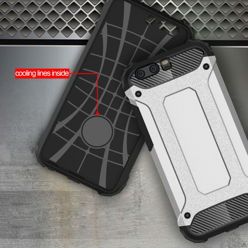 เคส Huawei P10 Plus เคสฝาหลังไฮบริดกันกระแทก Plastic + TPU