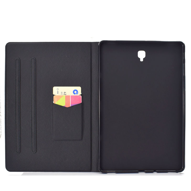 เคส Samsung Galaxy Tab S4 10.5 T830 T835 T837 #เคสฝาพับหนัง PU รูปแบบการพิมพ์ลายน่ารักๆมีช่องใส่การ์ด