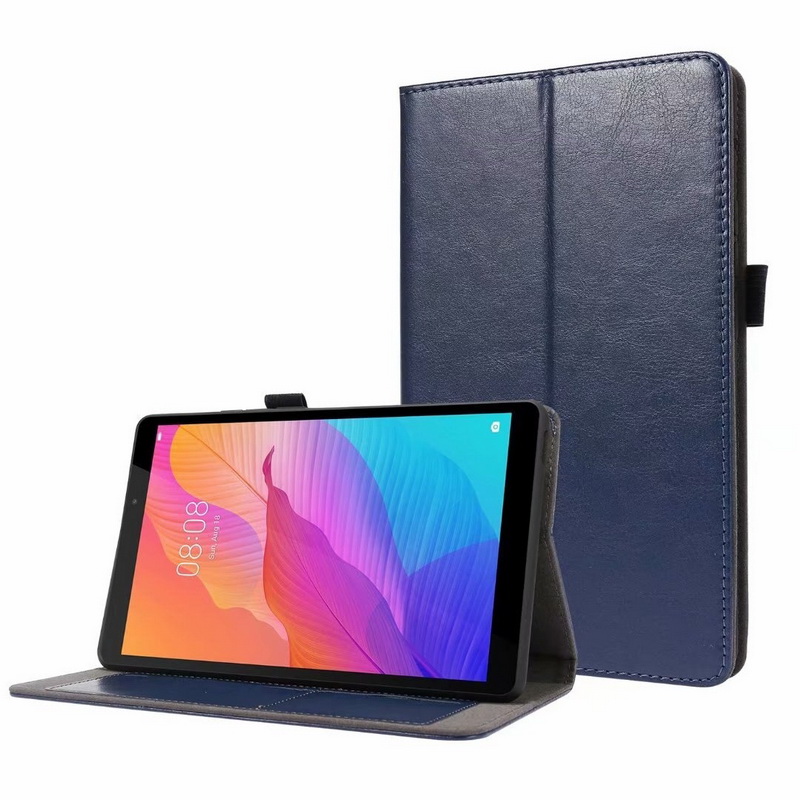 Case Huawei MatePad T8 8 นิ้ว #เคสฝาพับหนัง PU มีช่องเก็บบัตร Flip PU Leather soft cover stand holder
