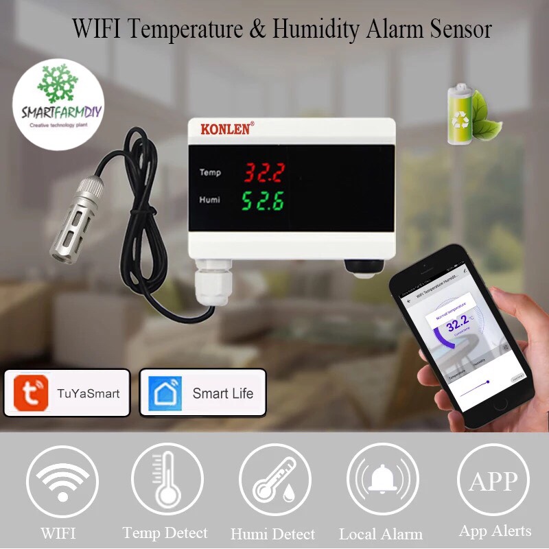 Tuya WIFI Temperature Thermometer Humidity Hygrometer