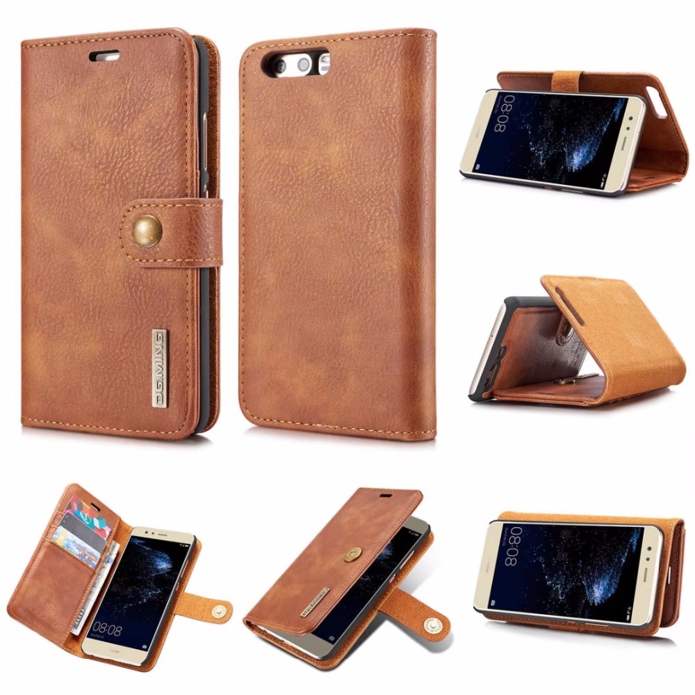 DG.MING เคส Huawei P10 Plus หนังฝาพับสไตล์กระเป๋าสตางค์แบบแยกส่วน 2 ใน 1
